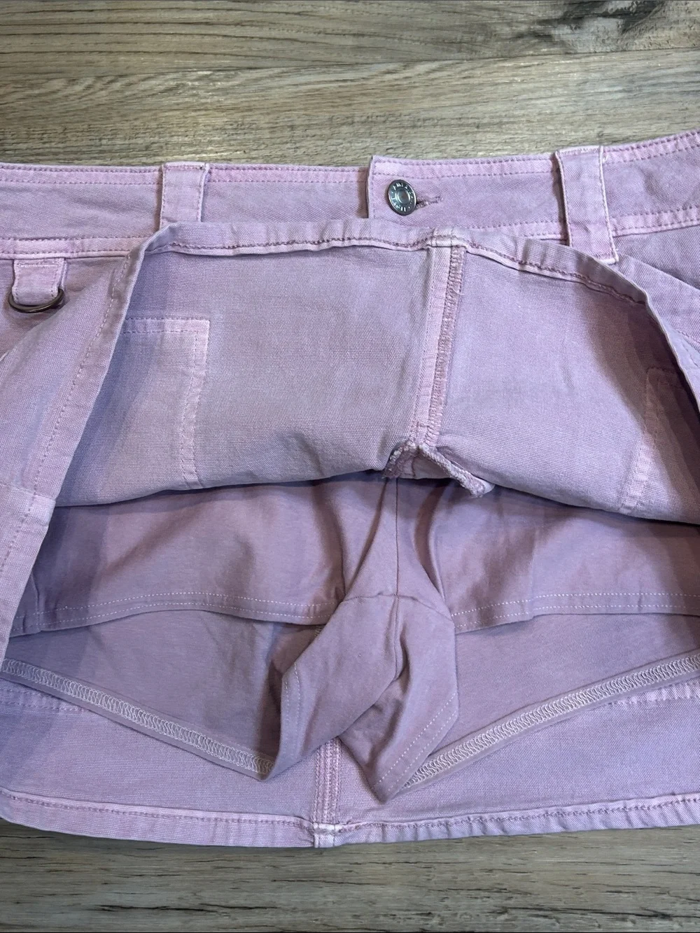 American Eagle Outfitters Pink Cotton Mini Skort